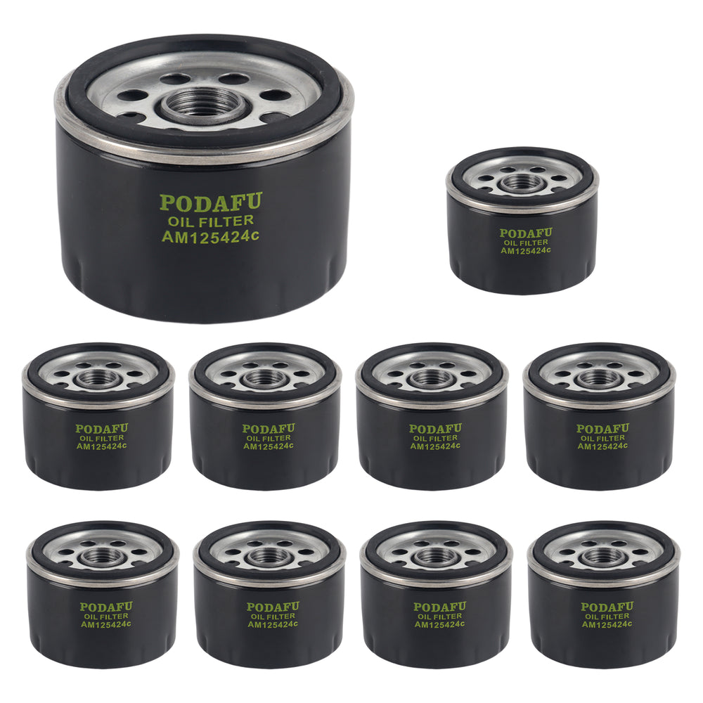 AM125424c Oil Filter Compatible with John Deere Tractor Replaces AM125424C AM125424 AM39687 AM119567(10PCS)