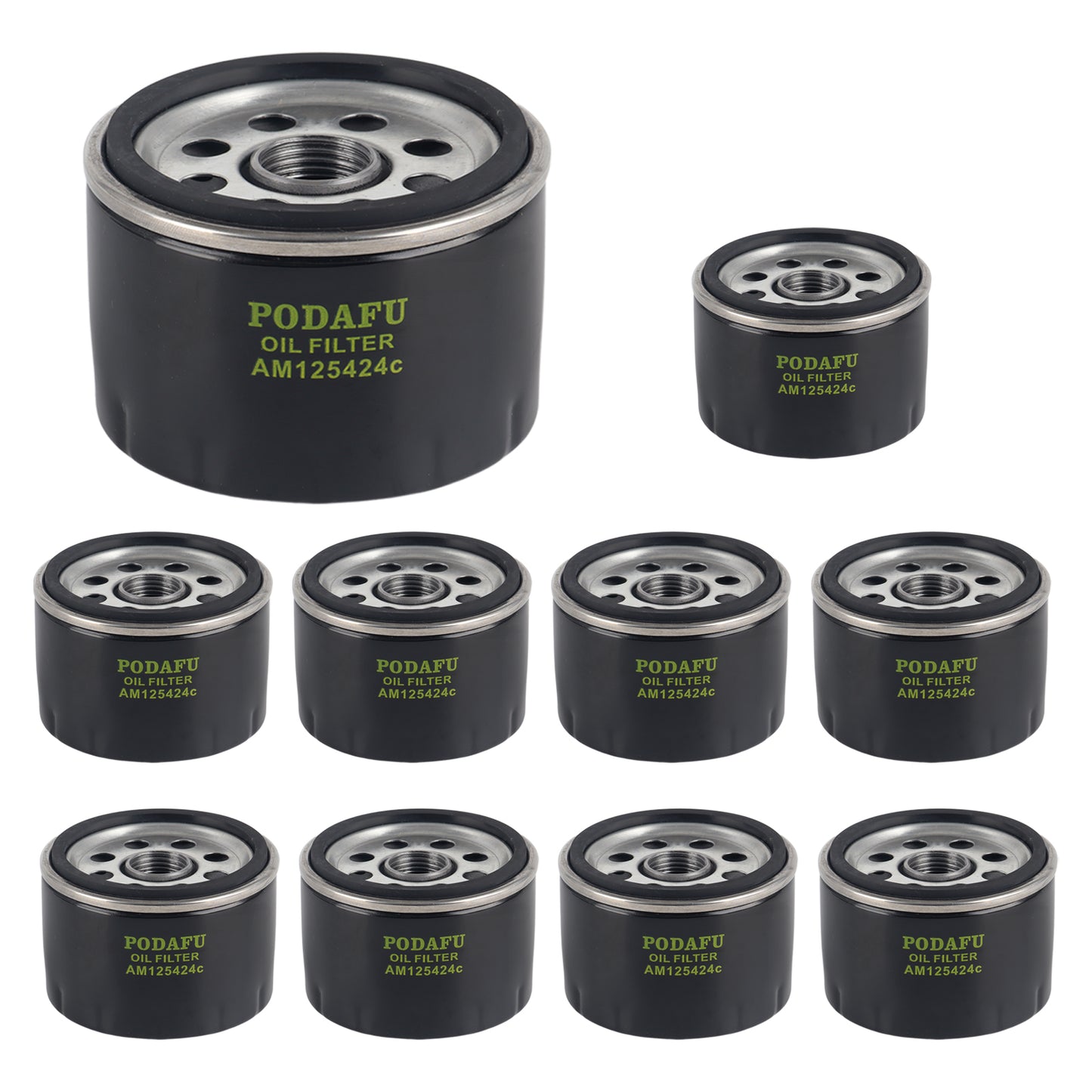 AM125424c Oil Filter Compatible with John Deere Tractor Replaces AM125424C AM125424 AM39687 AM119567(10PCS)
