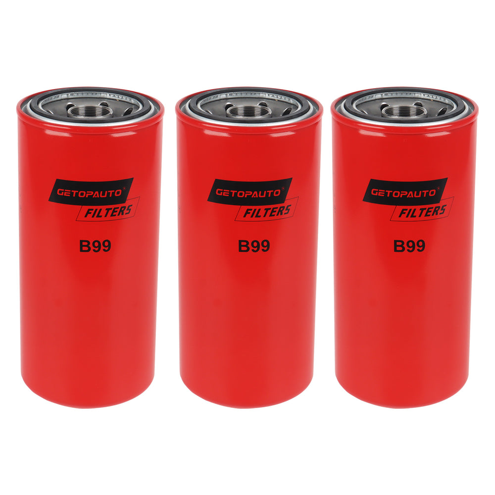 3Pcs B99 Oil Filter Compatible with Baldwin Replaces 1R0716 LF691A