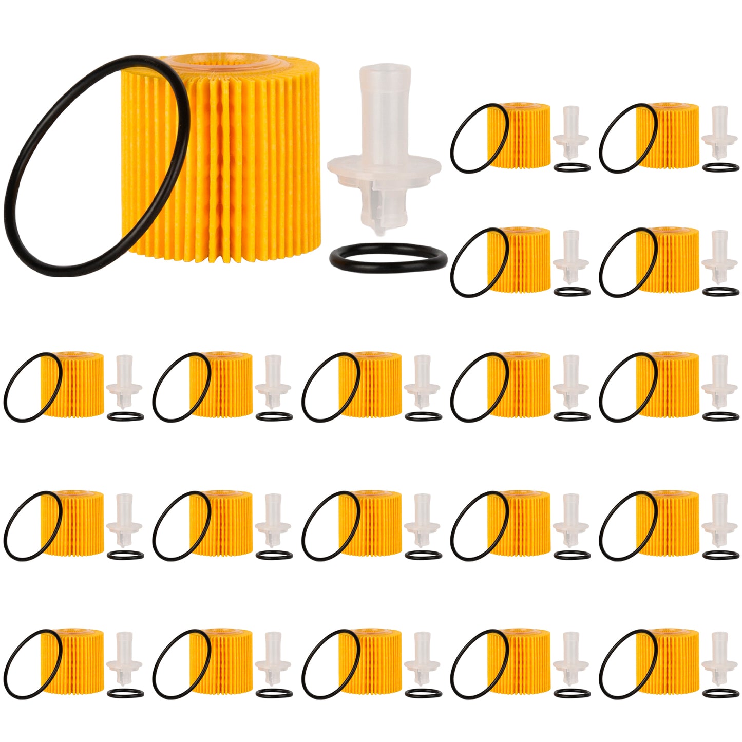 04152-YZZA6 Engine Oil Filter Compatible with Lexus and Toyota Prius V Prius Plug In Prius Matrix Corolla C-HR Scion iM xD CT200h Replaces 04152-37010 0415237010(Set of 20)