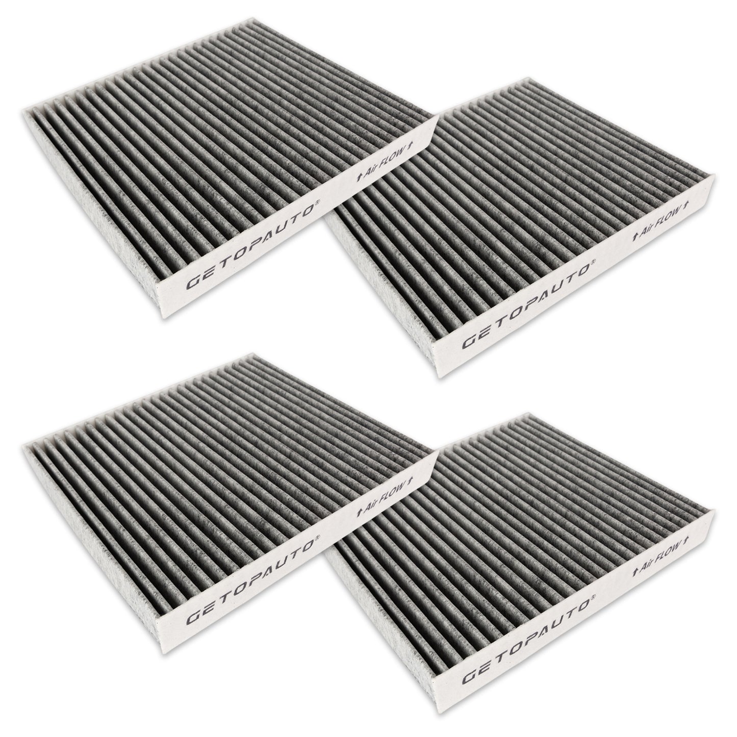 X1987001 Cabin Air Filter with Activated Carbon Fit for Kenworth T-680 T-880 Peterbilt 567 579 Replace X1987001 PA30093 PA4405 CAF1815P(4PCS)