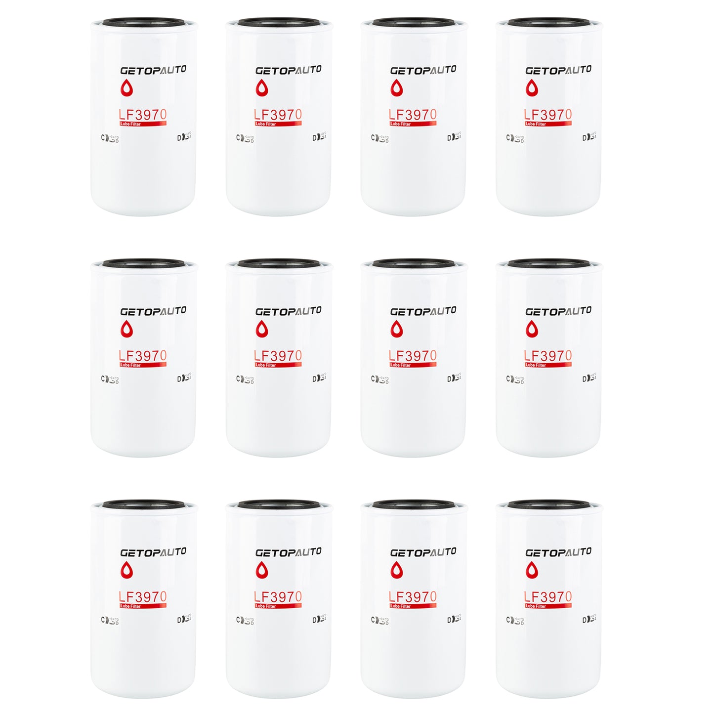 Getopauto LF3970 Oil Filter （12pcs）