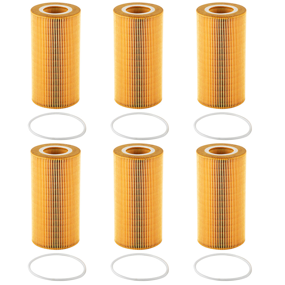 6Pcs 1948921 Oil Filter Compatible with Paccar MX-13 EPA13 MX13 Engine Peterbilt DAF Kenworth Trucks Replaces 1948921PE 57370 LF16233 P550812 LP6043 P40019 1629393 1643070 LEF5207