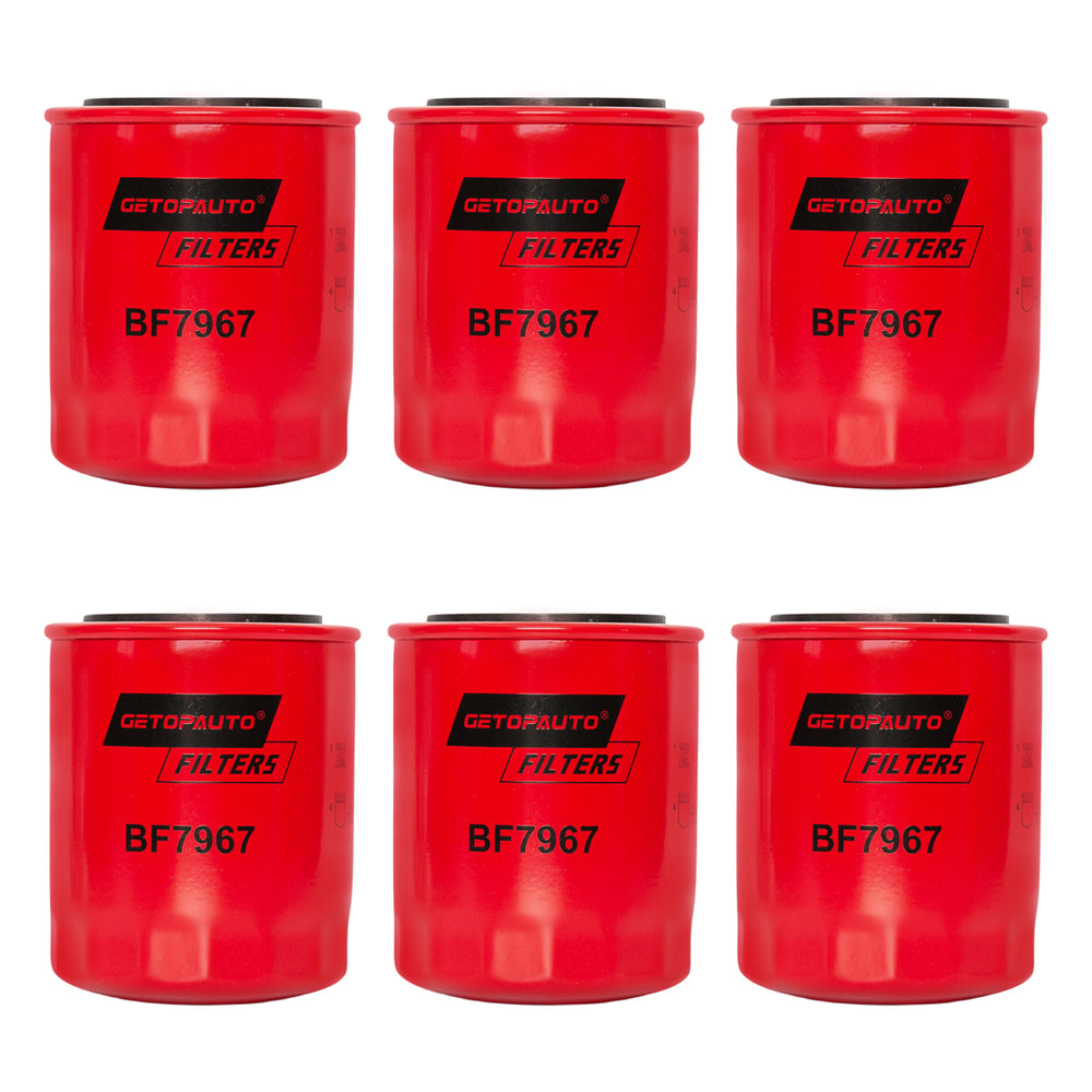 6Pcs BF7967 Fuel Filter Compatible with Baldwin Heavy Duty