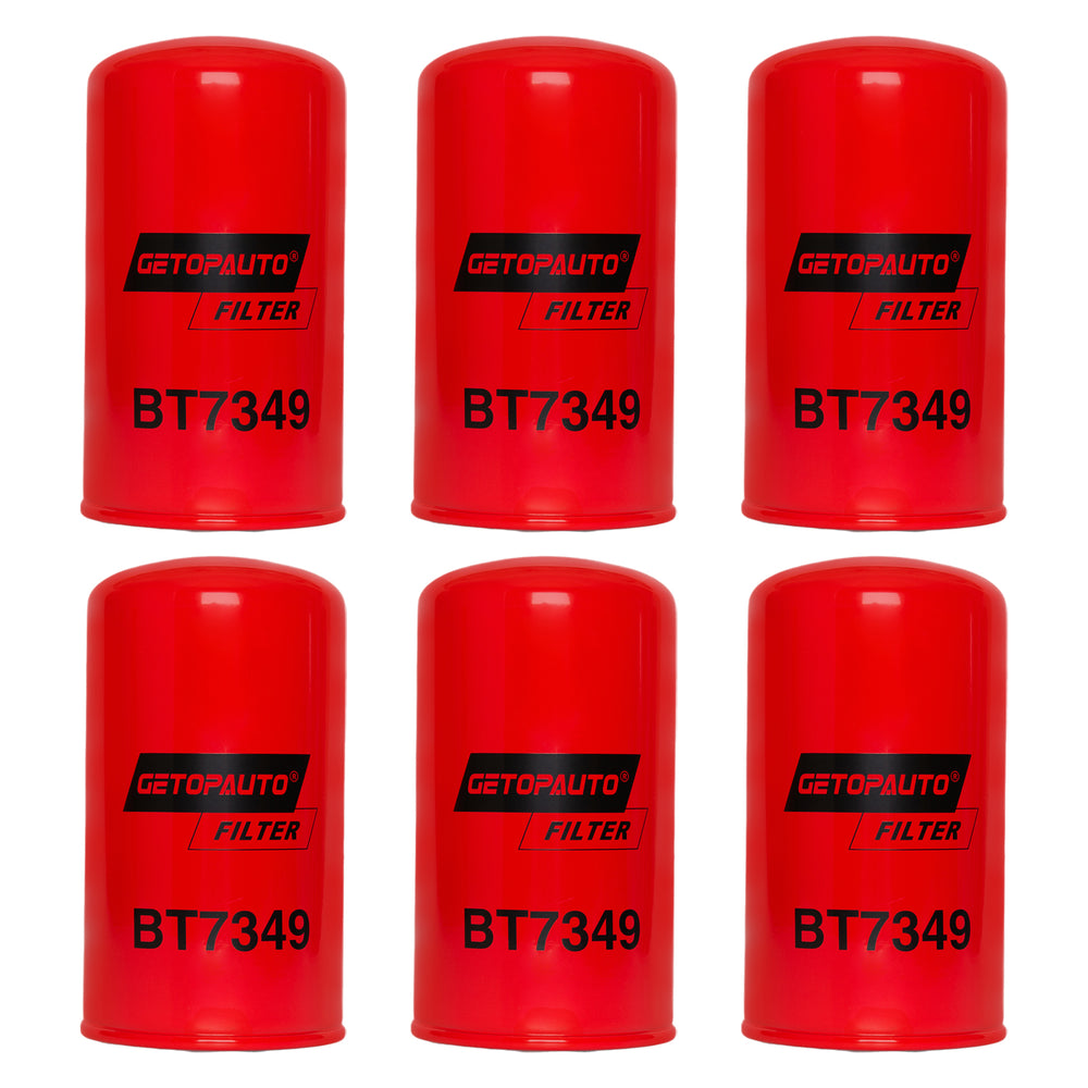 6PCS BT7349 Oil Filter Spin-On 7-1/8"x3-11/16"x7-1/8"Replaces Baldwin BT7349 Donaldson P558615 Chrysler 5083285AA