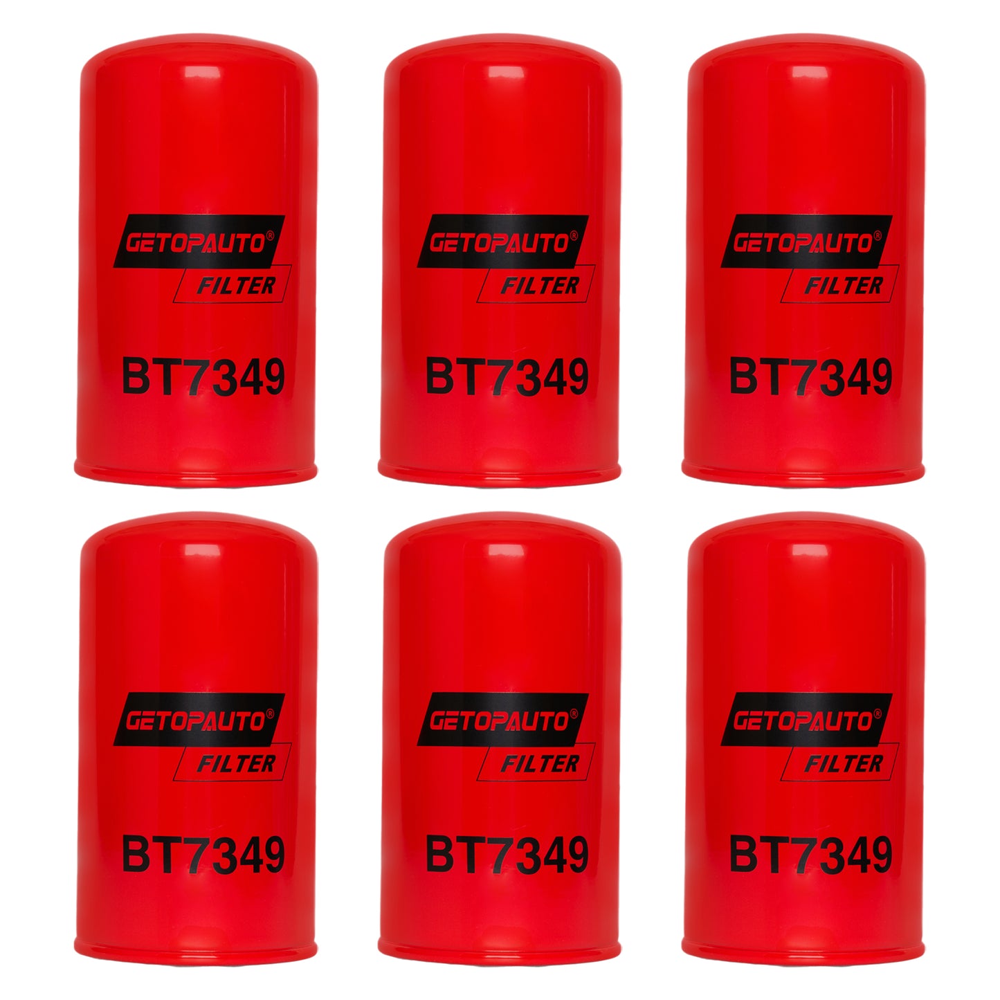 6PCS BT7349 Oil Filter Spin-On 7-1/8"x3-11/16"x7-1/8"Replaces Baldwin BT7349 Donaldson P558615 Chrysler 5083285AA