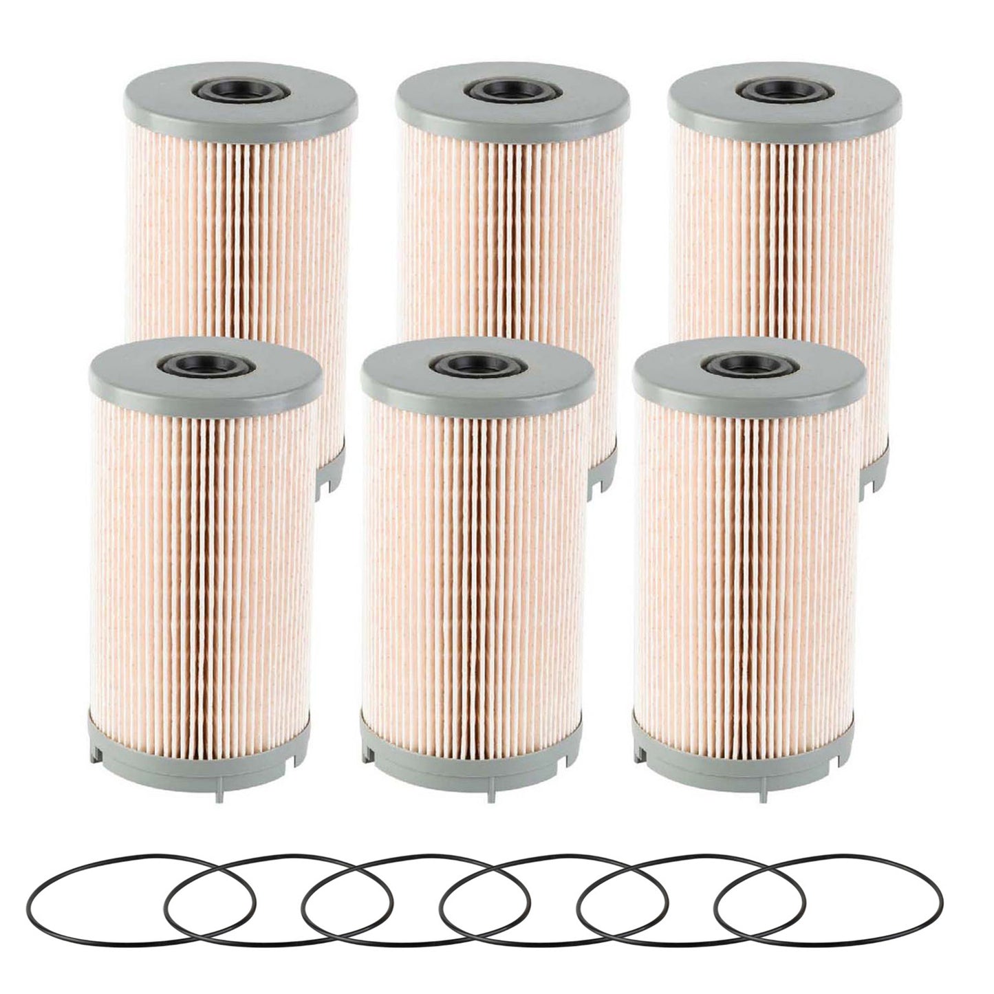 K37-1004 Fuel Filter Fit for Paccar 2010-2014 Peterbilt Kenworth Replaces PFF61653 PF9928 FS36401 P557004(6Pcs)