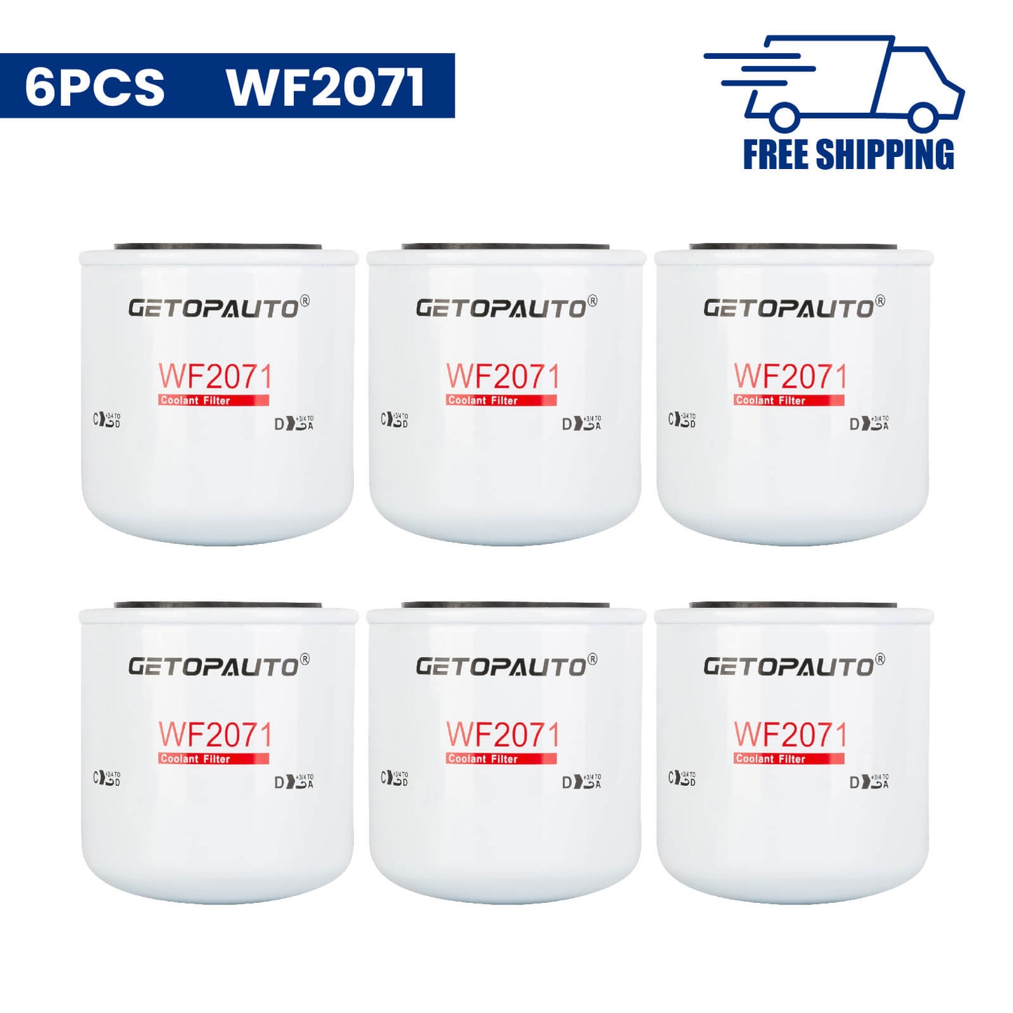 WF2071 Water Coolant Filter Fit for Cummins and International Engines ...